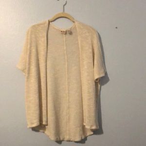CREME KNIT CARDIGAN EXTRA SMALL